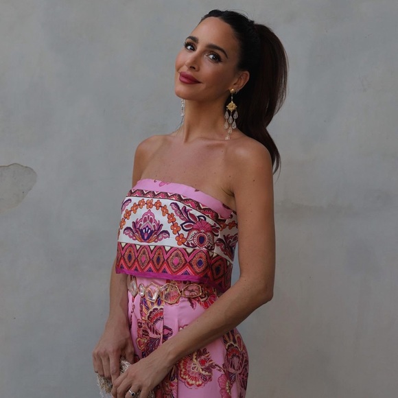 ZARA STRAPLESS FLORAL PRINT JUMPSUIT - Picture 10 of 16